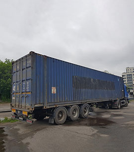 Стоимость доставки пустого контейнера 40/45 футов по Санкт-Петербургу и ЛО: